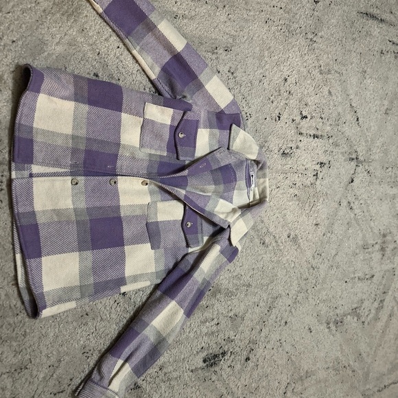 Plaid Women's Jacket in Purple and White - Picture 10 of 10